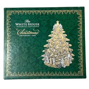 White House Historical Association 2008 Christmas Ornament Harrison Tree w/ Box